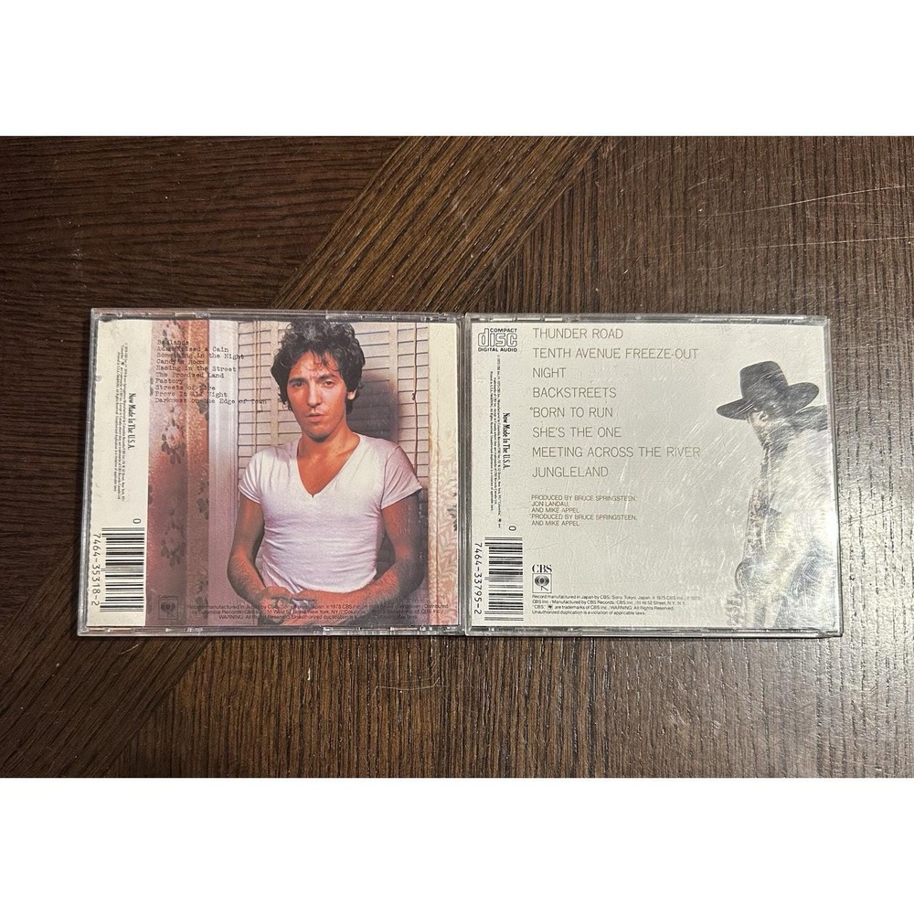 Bruce Springsteen Left T Of 2 CDs Born To Run, Darkness On The Edge Of Town 78' - Picture 2 of 10